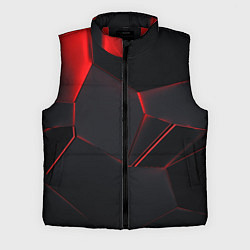 Мужской жилет Красные плиты 3D, цвет: 3D-красный