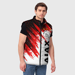 Мужской жилет FC AJAX AMSTERDAM ФК АЯКС, цвет: 3D-черный — фото 2