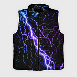 Мужской жилет НЕОНОВАЯ МОЛНИЯ ГРОЗА, цвет: 3D-светло-серый