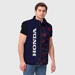 Мужской жилет Хонда - Взрыв Паттерн, цвет: 3D-черный — фото 2
