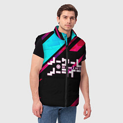 Мужской жилет NO GAME NO LIFE LOGO, цвет: 3D-черный — фото 2