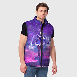 Мужской жилет Genshin Impact Кэ Цин, цвет: 3D-черный — фото 2