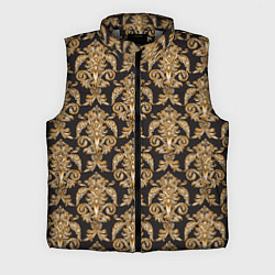 Мужской жилет Versace золотые узоры, цвет: 3D-светло-серый