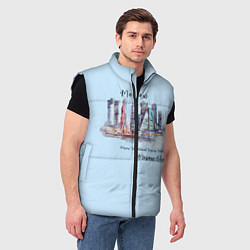 Мужской жилет Москва-Сити, цвет: 3D-черный — фото 2