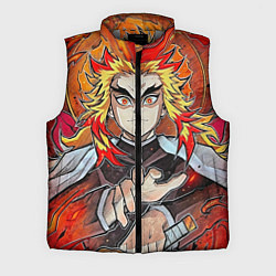 Мужской жилет Ренгоку Клинок демонов, цвет: 3D-светло-серый