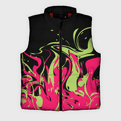 Мужской жилет Черно малиновый абстрактный