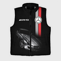 Мужской жилет MERCEDES BENZ AMG, цвет: 3D-светло-серый
