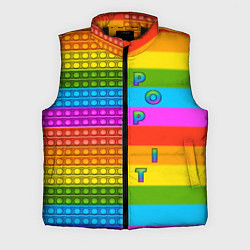 Мужской жилет POP it вертикальная надпись
