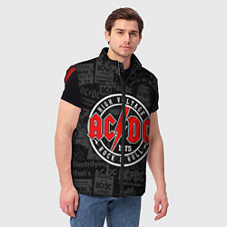 Мужской жилет AC DC HIGH VOLTAGE, цвет: 3D-красный — фото 2