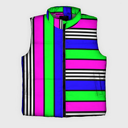 Мужской жилет Полосатый яркий летний узор