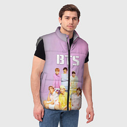 Мужской жилет BTS, цвет: 3D-светло-серый — фото 2