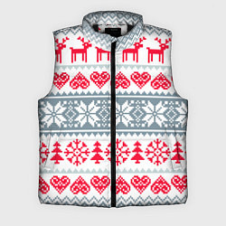 Мужской жилет Вязаный рисунок