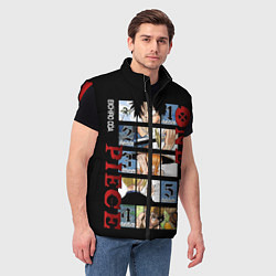 Мужской жилет Пятерка из Ван Пис, цвет: 3D-красный — фото 2