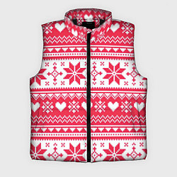 Мужской жилет Новогодний уют, цвет: 3D-черный