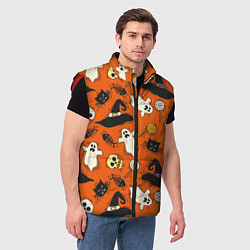 Мужской жилет Хэллоуинские шалости, цвет: 3D-красный — фото 2