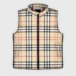 Мужской жилет Клетчатый принт в стиле Burberry