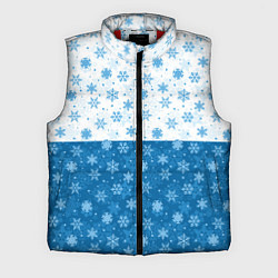 Мужской жилет Светло-Тёмные Снежинки, цвет: 3D-красный