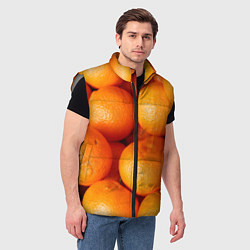 Мужской жилет Мандаринчик чик, цвет: 3D-светло-серый — фото 2