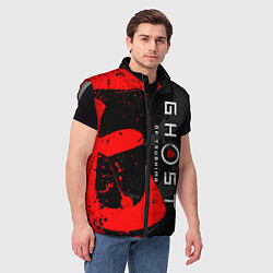 Мужской жилет GHOST OF TSUSHIMA ПРИЗРАК ЦУСИМЫ, цвет: 3D-светло-серый — фото 2