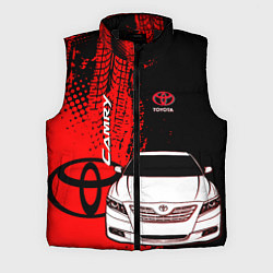 Мужской жилет Camry Toyota glitch, цвет: 3D-черный