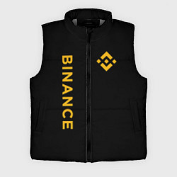 Мужской жилет БИНАНС ЛОГО КАРБОН BINANCE LOGO, цвет: 3D-светло-серый