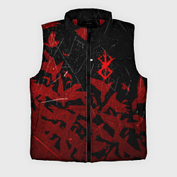 Мужской жилет БЕРСЕРК КЛЕЙМО ЛОГО СТАЯ ВОРОН, RED CROW