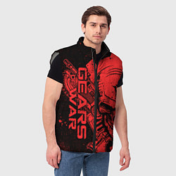 Мужской жилет Gears 5 - Gears of War, цвет: 3D-светло-серый — фото 2