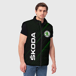 Мужской жилет SKODA, ШКОДА, цвет: 3D-черный — фото 2