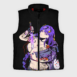 Мужской жилет Сегун Райден балл модная с мечом genshin impact, цвет: 3D-красный