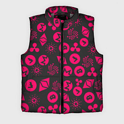 Мужской жилет КРИПТОВАЛЮТЫ CRYPTO КРИПТА НЕОН, цвет: 3D-светло-серый