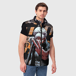 Мужской жилет Трафальгар Ло особо опасен, цвет: 3D-черный — фото 2