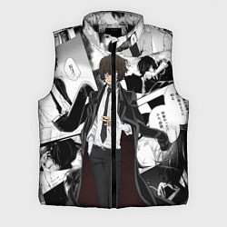 Мужской жилет Дазай Осаму на фоне манги