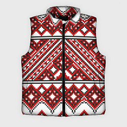 Мужской жилет Русский узор, геометрическая вышивка