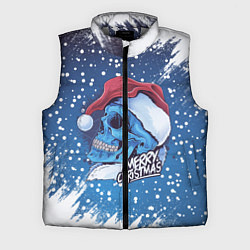 Мужской жилет Merry Christmas Счастливого Рождества Skull