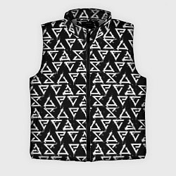 Мужской жилет ЗНАКИ ВЕДЬМАКА БРЫЗГИ СИМВОЛЫ ГЕРАЛЬТА, цвет: 3D-светло-серый