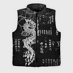 Мужской жилет Японский Дракон Иероглифы Dragon Japan