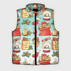 Мужской жилет Рождественский узорный принт