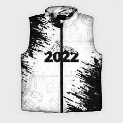 Мужской жилет Тигр отдыхает на цифре 2022, цвет: 3D-черный