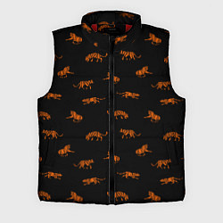Мужской жилет Тигры паттерн Tigers pattern, цвет: 3D-красный