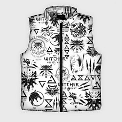 Мужской жилет THE WITCHER LOGOBOMBING ЧЁРНО БЕЛЫЙ ВЕДЬМАК ПАТТЕР