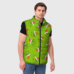 Мужской жилет Гринч Укротитель рождества, цвет: 3D-черный — фото 2