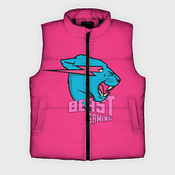 Мужской жилет Mr Beast Gaming Full Print Pink edition, цвет: 3D-черный