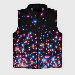 Мужской жилет ПРАЗДНИЧНЫЕ НОВОГОДНИЕ ОГОНЬКИ 2022, цвет: 3D-светло-серый