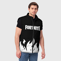 Мужской жилет Fortnite Огонь, цвет: 3D-черный — фото 2