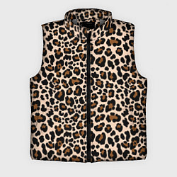 Мужской жилет Леопардовые Пятна, цвет: 3D-светло-серый