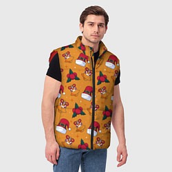 Мужской жилет Новогоднее настроениe, цвет: 3D-красный — фото 2
