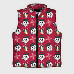 Мужской жилет СНЕГOВИК В ЦИЛИНДРЕ, цвет: 3D-светло-серый