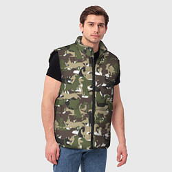 Мужской жилет Камуфляж из Собак Camouflage, цвет: 3D-черный — фото 2