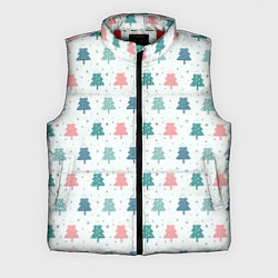 Мужской жилет Цветные ели, цвет: 3D-красный