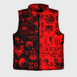 Мужской жилет THE WITCHER LOGOBOMBING BLACK RED, цвет: 3D-красный